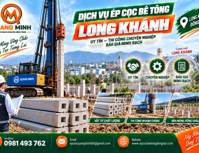 Dịch Vụ Ép Cọc Bê Tông Long Khánh Uy Tín 
