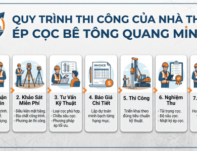 Quy Trình Ép Cọc Bê Tông Đúng Kỹ Thuật