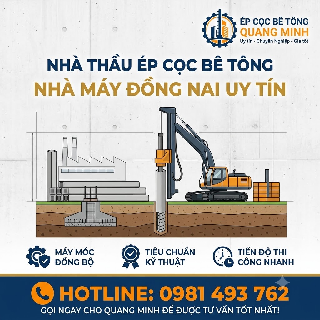 Ép Cọc Nhà Máy Đồng Nai Uy Tín