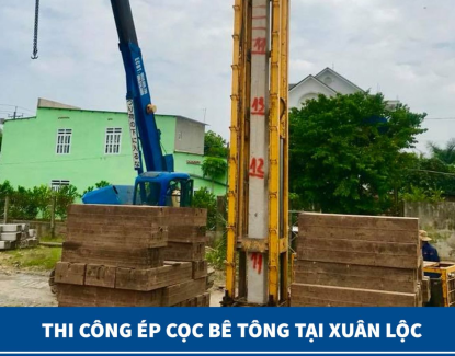 Dịch Vụ Ép Cọc Bê Tông Móng Nhà