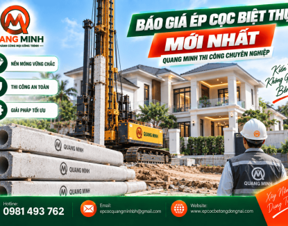 Báo Giá Ép Cọc Biệt Thự Mới Nhất 
