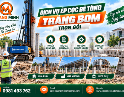 Dịch Vụ Ép Cọc Bê Tông Trảng Bom Trọn Gói