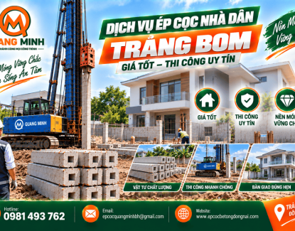 Dịch vụ Ép Cọc Nhà Dân Trảng Bom