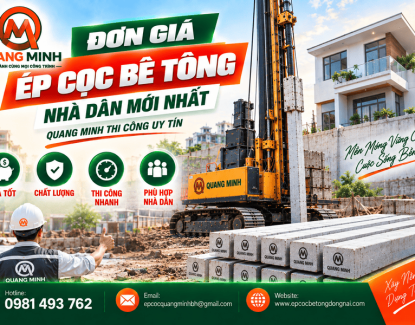 Đơn Giá Ép Cọc Bê Tông Nhà Dân Mới Nhất 