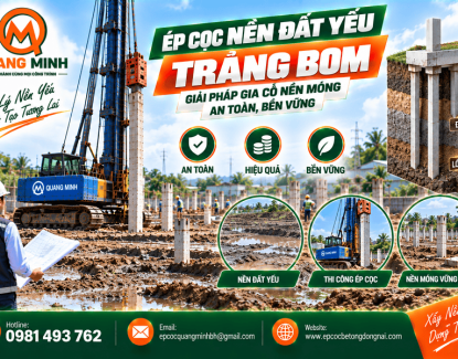 Ép Cọc Nền Đất Yếu Trảng Bom