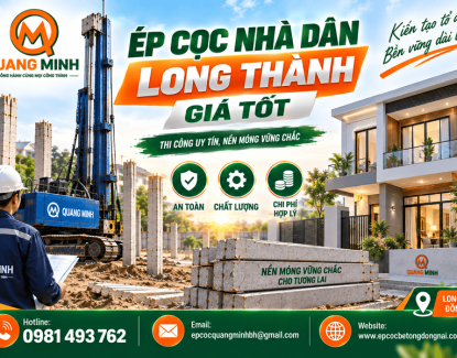 Ép Cọc Nhà Dân Long Thành Giá Tốt 