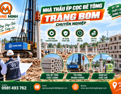Nhà Thầu Ép Cọc Bê Tông Trảng Bom Chuyên Nghiệp